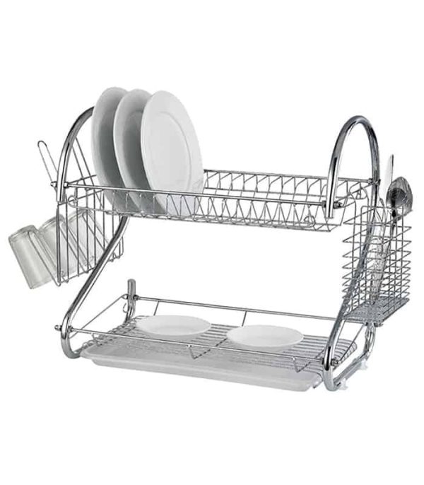 Dish Drying Rack, Stainless Steel Dish Rack for Kitchen , 2 Tier Rust-proof Dish Drainer