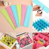 6/pcs Pieces Adjustable Drawer Divider Partition Durable Storage Cosmetic Socks Underwear Drawer