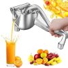 Hand Press Fruit Juicer Detachable Orange Lemon Squeezer. Aluminum Juicer Squeeze
