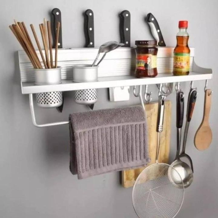 Organized Utensil Racks High Quality Utensils Aluminum Storage Rack Organizer - Hasan Bazaar