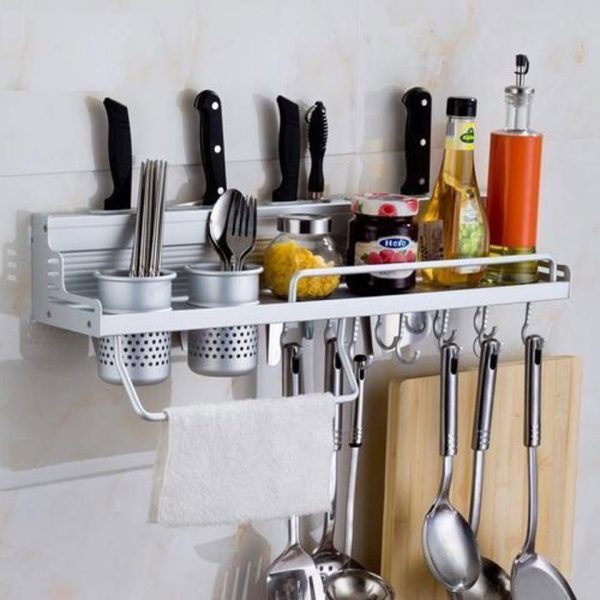 High Quality Utensils Aluminum Storage Rack Organizer