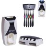 Automatic Toothpaste Dispenser And Brush Holder Set