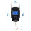 Digital Hanging Weight Scale, Portable Hanging Electronic Hook Scale-black Weight Machine Digital Kg capacity with 10g readability