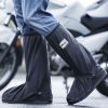 Professional Long Shoe Rain Cover Rain Boot Cover Waterproof Reusable Motorcycle Cycling Bike Knee Boots Shoes Cover