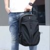 Man's Backpack Male Oxford textile water proof Laptop Bag USB charging Backpacks for Man