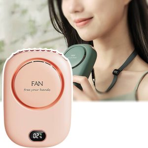 Portable Waist Hanging Fan Portable Waist Hanging Fan Mini Neck Fans with Adjustable Bladeless USB Rechargeable Sports