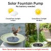 Solar Water panel Power Fountain Pump Kit Garden Pond Watering for Bath