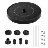 Solar Water panel Power Fountain Pump Kit Garden Pond Watering for Bath