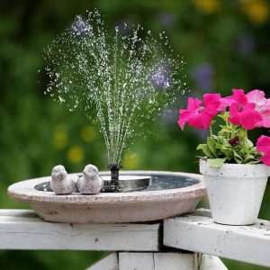 Solar Water panel Power Fountain Pump Kit Garden Pond Watering for Bath