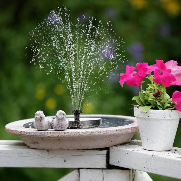 Solar Water panel Power Fountain Pump Kit Garden Pond Watering for Bath