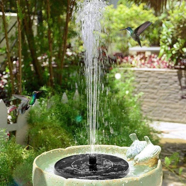 Solar Water panel Power Fountain Pump Kit Garden Pond Watering for Bath