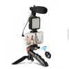 AY-49 Smartphone Video Making Vlogging kit with flashlight Microphne