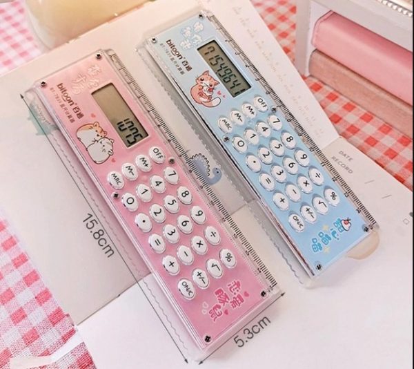 2 In 1 Multi-Functional Ruler & Calculator Ruler