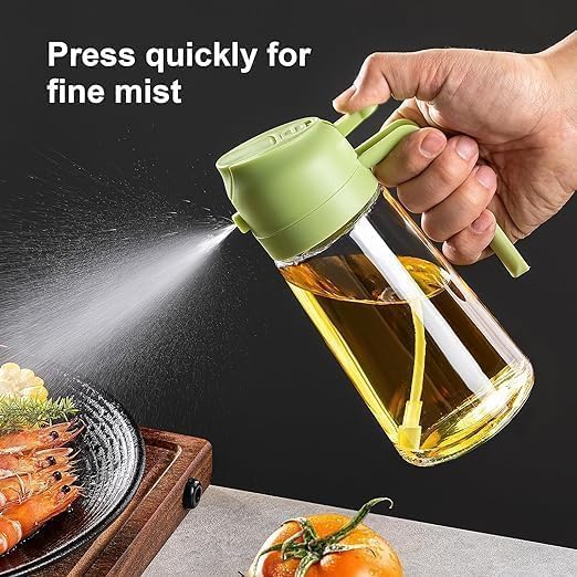 2 in 1 Oil Sprayer and Oil Dispenser Bottle 500ml