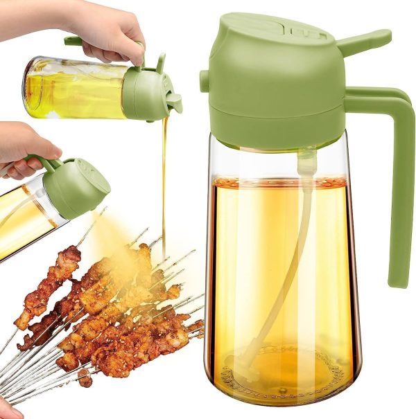 2 in 1 Oil Sprayer and Oil Dispenser Bottle 500ml