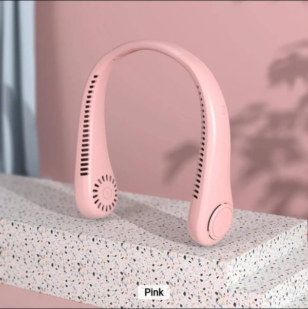 4000mAh Portable Neck Fan , The Latest Leafless Hanging Neck Fan