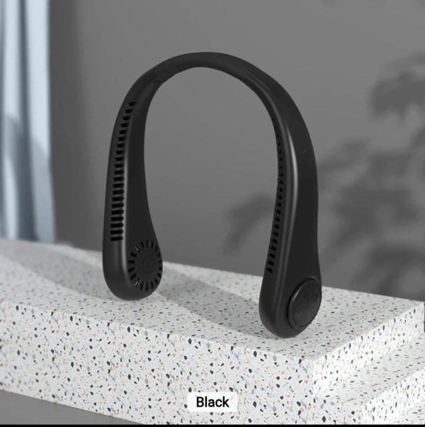 4000mAh Portable Neck Fan , The Latest Leafless Hanging Neck Fan