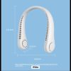 4000mAh Portable Neck Fan , The Latest Leafless Hanging Neck Fan