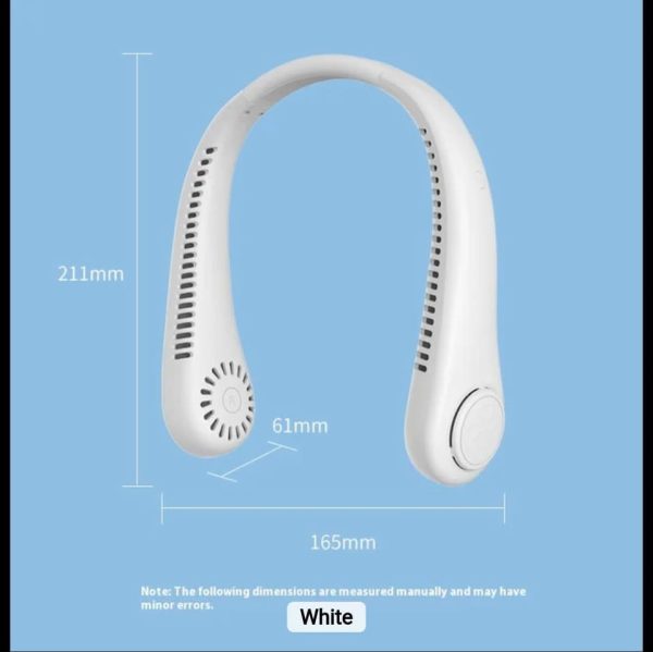 4000mAh Portable Neck Fan , The Latest Leafless Hanging Neck Fan