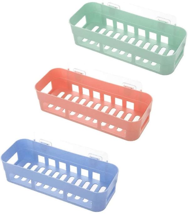 Bathroom Well Shelves With Two Stickers, Stick Tight and Strong