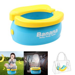 Children's Toilet Foldable Banana toilet baby car urinal baby car urinal baby seat toilet portable basin