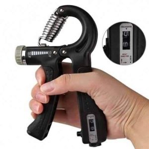 Counter hand grip hand sterngthener adjustable grip strength trainer with stainless steel