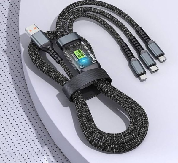 Fast USB charging Cable Universal 3 Multi Function Cell phone cord charger