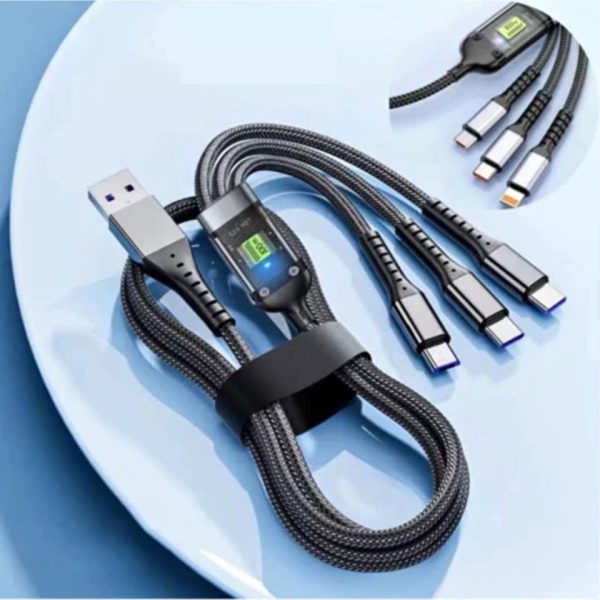 Fast USB charging Cable Universal 3 Multi Function Cell phone cord charger
