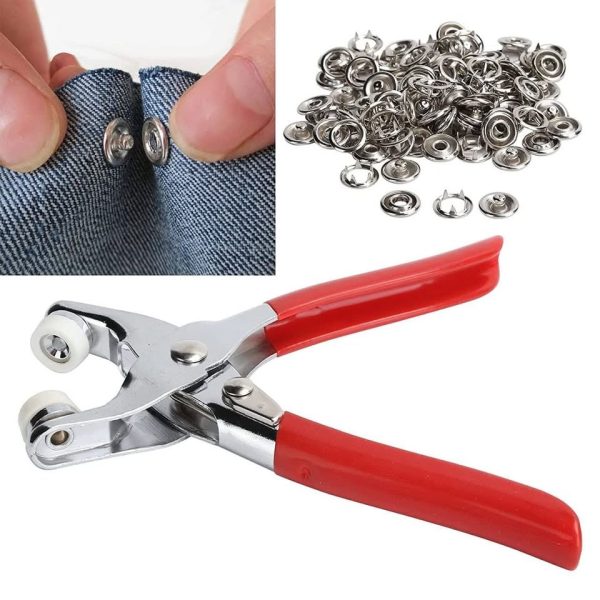 Fiver Prong Button Insallation Tool Snap Kit Metal Sanp Tool Kit Metal Snap