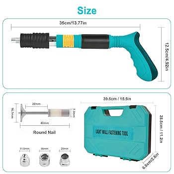 Manual Steel Nail Gun set in 105 (2) Manual Steel Nail Gun set 105 in 1