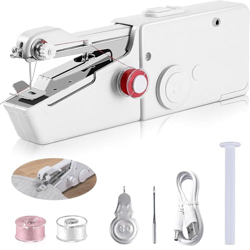 Mini Sewing Machines2 Mini Sewing Machines for Home Cordless Portable Handy Stitching Machine (Hand Machine for Stitching)