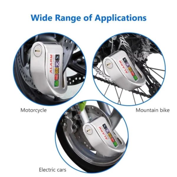 New Disc Brake Lock Strong Function Bicycle Alarm Disc Brake Lock for Electric Scooter Bike