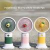 Portable Mini Fan USB Rechargeable Fan Handheld portable Fan Cooling Fan Cute Cooling Face Fan