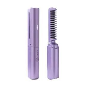 Hegrus 2 in 1 mini straight hair comb straightening curling