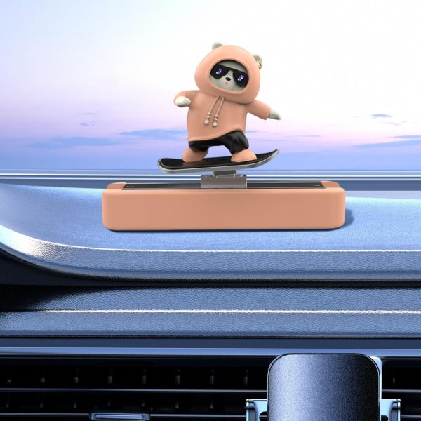 Car Parking Phone Number Plate Sliding Skateboard Bear Cute Cartoon Scooter Center