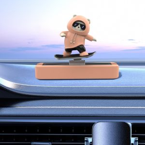 Car Parking Phone Number Plate Sliding Skateboard Bear Cute Cartoon Scooter Center