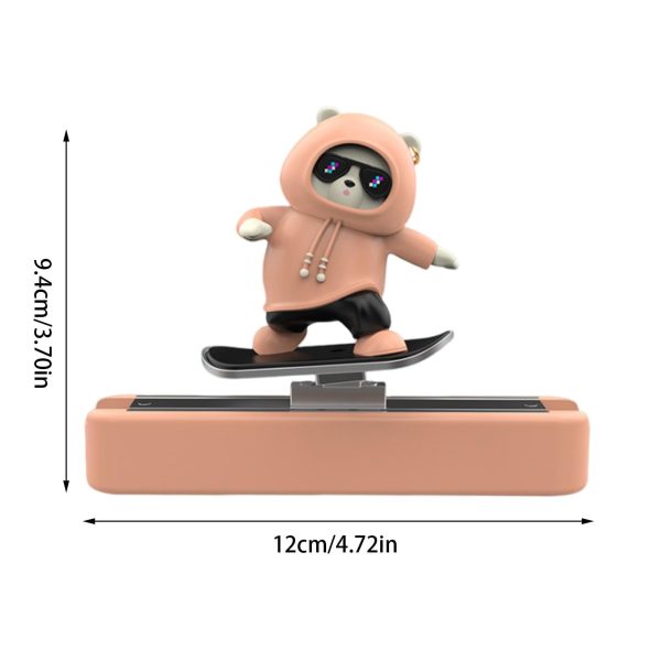 Car Parking Phone Number Plate Sliding Skateboard Bear Cute Cartoon Scooter Center