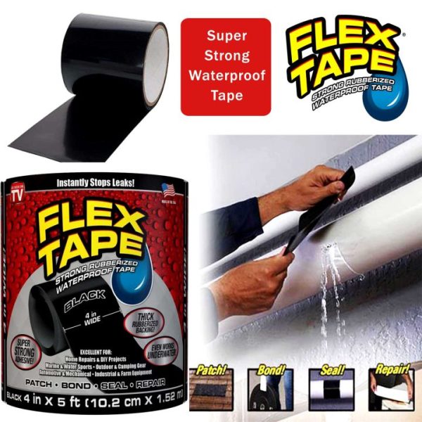 Flex Tape Strong Rubberized Waterproof Tape Supper Strong Leaking Water Pipe Repair Tape