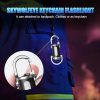 Mini Keychain Flashlight 7 Modes High Power LED + COB Keychain Flashlight with Type-C Charger