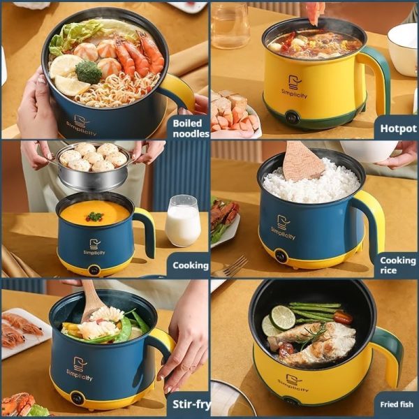 Multi-function Mini Electric Cooker7 Multi-function Mini Electric Cooker Saucepan Raver Non-stick Pan Flat