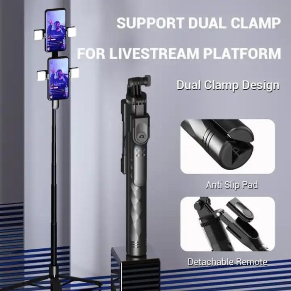 New K28 Long Wireless Selfie Stick Tripod Stand Fold-able Mono-pod with Remote