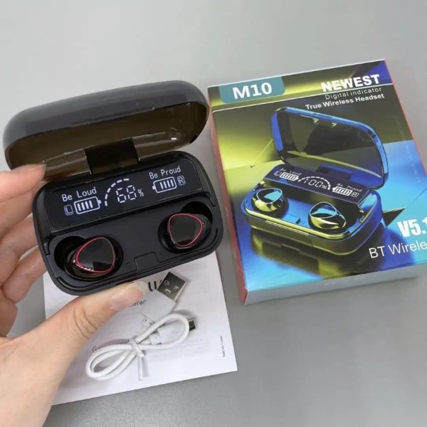 Newest M10 True Wireless Headset2 Newest M10 Wireless Headset With Digital Indicator V5.1