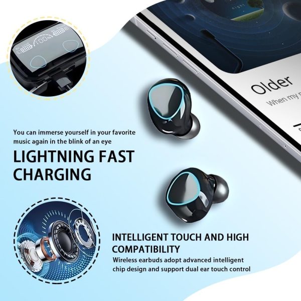 Newest M10 Wireless Headset With Digital Indicator V5.1,5 Newest M10 Wireless Headset With Digital Indicator V5.1