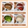 Rice Washer Strainer Bowl 4 in 1 Washing Bowl for Quinoa