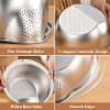Rice Washer Strainer Bowl 4 in 1 Washing Bowl for Quinoa
