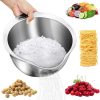 Rice Washer Strainer Bowl 4 in 1 Washing Bowl for Quinoa