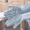 High Quality Silicone Dish Washing Kitchen Hand Gloves