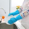 Silicone Dish Washing Kitchen Hand Gloves Multicolor