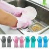 High Quality Silicone Dish Washing Kitchen Hand Gloves