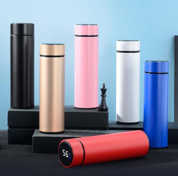 Smart Water Bottle2 Smart Water Bottle Stainless Steel Vacuum Flask, Travel Mug with Smart LCD Touch